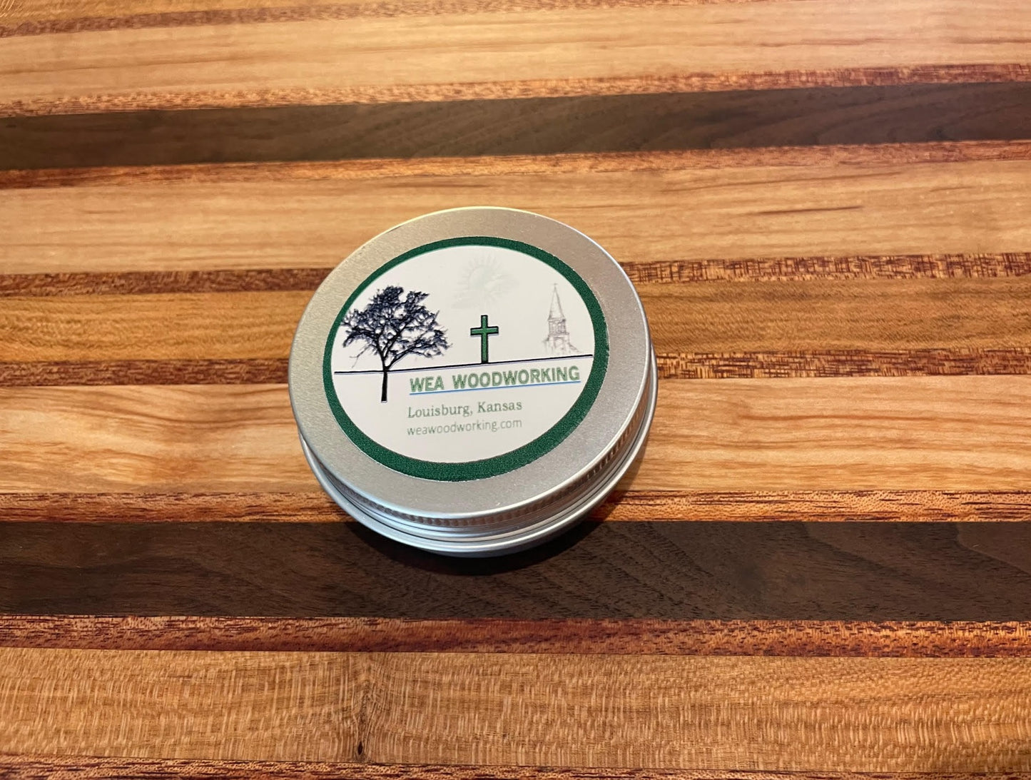 cutting board wax, 2 oz. tin conditioner for cutting boards